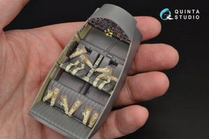 Intérieur imprimé en 3D et coloré sur papier décalcomanie Quinta Studio QD32028 Bf 108 (pour kit Eduard) 1/32 – immagine 7