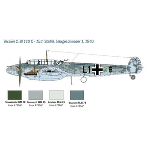Italeri 2794 MESSERSCHMITT BF-110 C/D 1/48 – zdjęcie 3