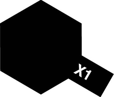 Peinture acrylique Tamiya X1 Noir (81501) 10 ml – image 2