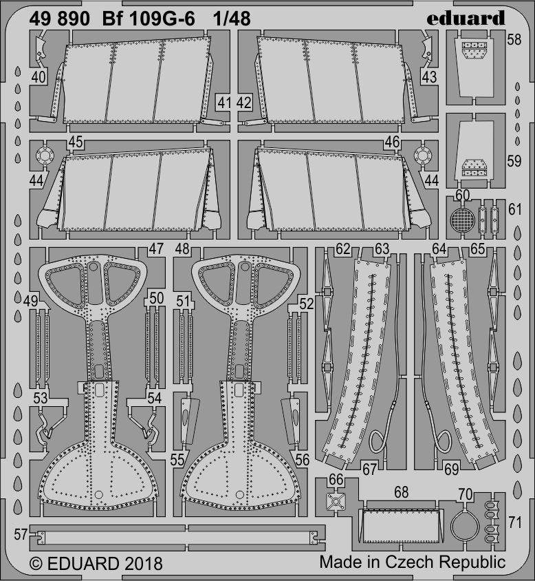 Eduard 49890 Bf 109G-6 TAMIYA 1/48 – imagen 2