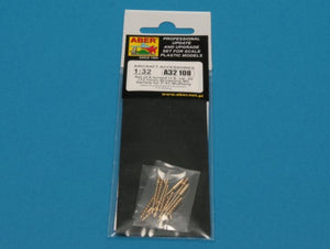 Aber A32108 Set of 6 turned U.S. cal .50 (12,7mm) Browning M2 barrels for P-51 Mustang 1/32 – zdjęcie 10