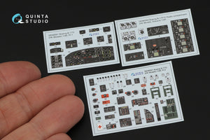 Intérieur imprimé en 3D et coloré sur papier décalcomanie pour Boeing B-17G (modèles HK) de Quinta Studio QDS-48561 (petite version) à l&amp;#39;échelle 1/48 – immagine 2