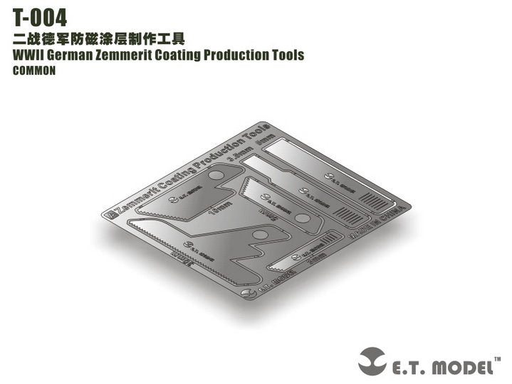 ET Model T-004 WWII German Zemmerit Coating Production Tools