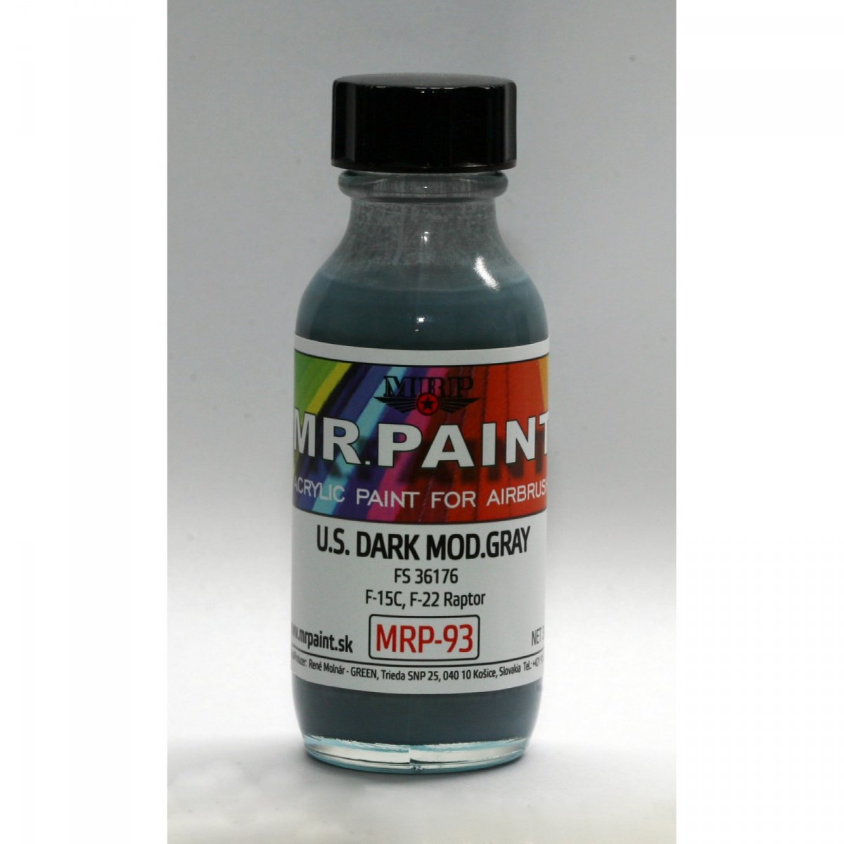 Peinture MR. Paint MRP-093 US Gris foncé modifié FS36176 F-15C, F-22 Raptor 30 ml – image 2