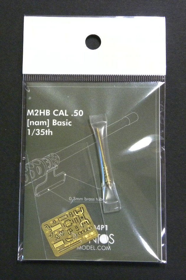 Pontos 35004P1 Ensemble de détails pour mitrailleuse M2HB .50 Cal Vietnam avec canon en métal, échelle 1/35