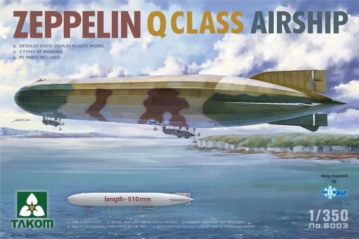 Takom 6003 Dirigeable Zeppelin Classe Q 1/350