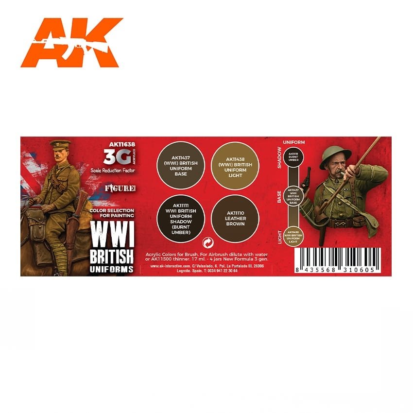 AK Interactive AK11638 COULEURS D&amp;#39;UNIFORME BRITANNIQUES DE LA PREMIÈRE GUERRE MONDIALE – Bild 2