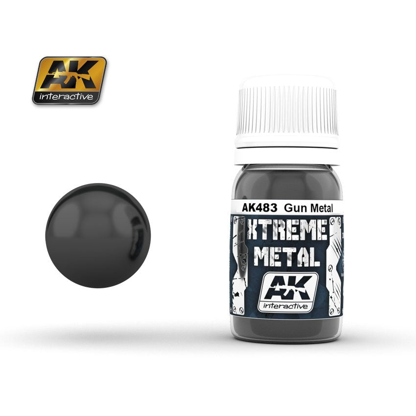 AK Interactive AK483 XTREME METAL GUN METAL 30ml 