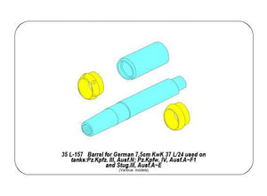 Canon Aber 35L-157 75mm KwK 37 L/24 pour Pz.Kpfw.III.Ausf.N et Pz.Kpfw.IV Ausf.A,B,C,D,E (1/35) – image 12