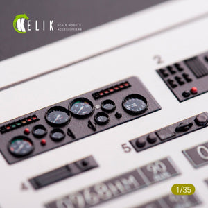 KELIK K35001 KAMAZ 4310 DÉCALCOMANIES 3D INTÉRIEURES ET EXTÉRIEURES POUR TOUTE MAQUETTE AU 1/35 – immagine 3