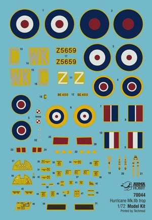 Arma Hobby 70044 Hurricane Mk II B Trop Model Kit 1/72 – zdjęcie 4