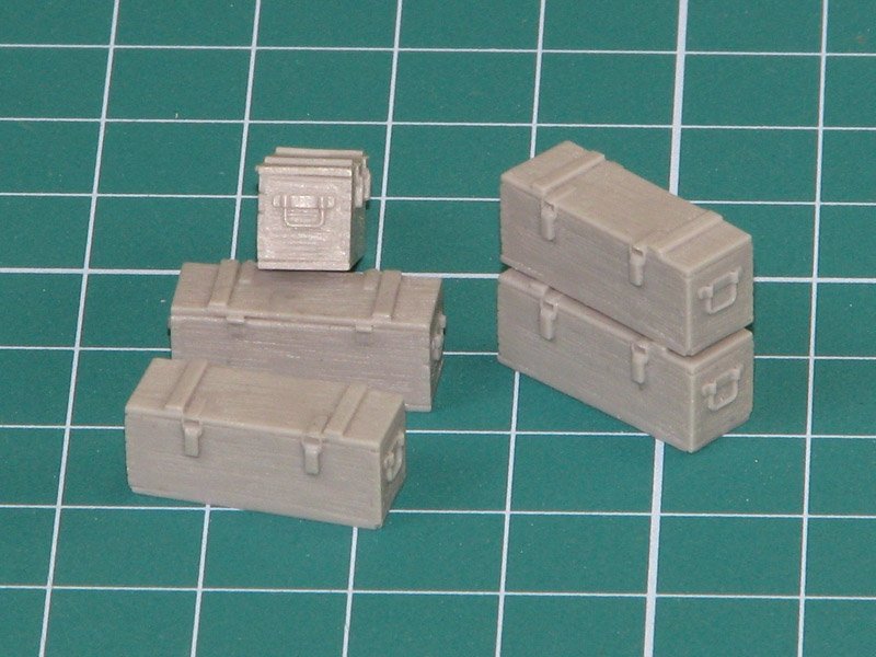 Boîtes à munitions en bois Eureka XXL E-014 pour canon de 5 cm Kw.K.39 au 1/35 – immagine 2