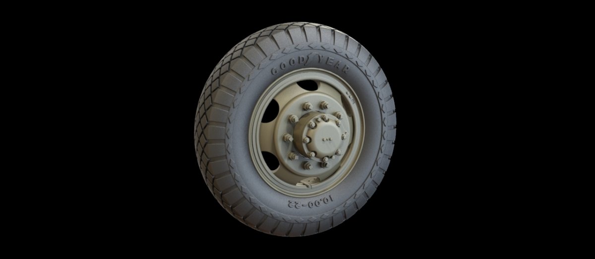 Panzer Art RE35-372 Roues de route blanches 666 (Goodyear) 1/35