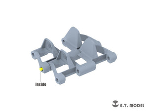 Chenilles fonctionnelles (impression 3D) pour maquettes DRAGON/HOBBYBOSS/TAKOM au 1/35 (ET Model P35-400, Seconde Guerre mondiale) – immagine 2