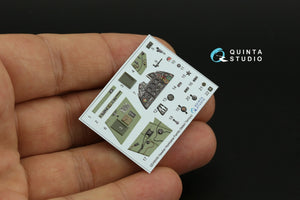 Intérieur coloré imprimé en 3D sur papier décalcomanie Quinta Studio QD48446 pour la famille Hurricane (Italeri/Tamiya) au 1/48 – image 4