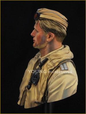 Young Miniatures YM1846 PILOTE DE LA LUFTWAFFE Afrique du Nord Seconde Guerre mondiale 1/10 – immagine 4