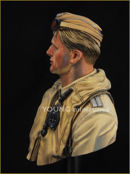 Young Miniatures YM1846 PILOTE DE LA LUFTWAFFE Afrique du Nord Seconde Guerre mondiale 1/10 – immagine 4