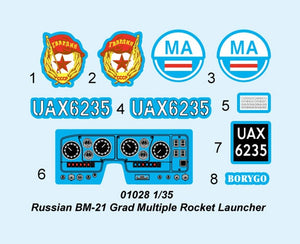 Trumpeter 01028 Lance-roquettes multiple russe BM-21 Grad 1/35 – image 2