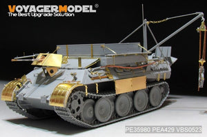 Maquette Voyager PE35980 Bergepanther Ausf.A allemand de la Seconde Guerre mondiale (type tardif, porte-outils Panther G) - Base pour TAKOM 2101 au 1/35 – Bild 15