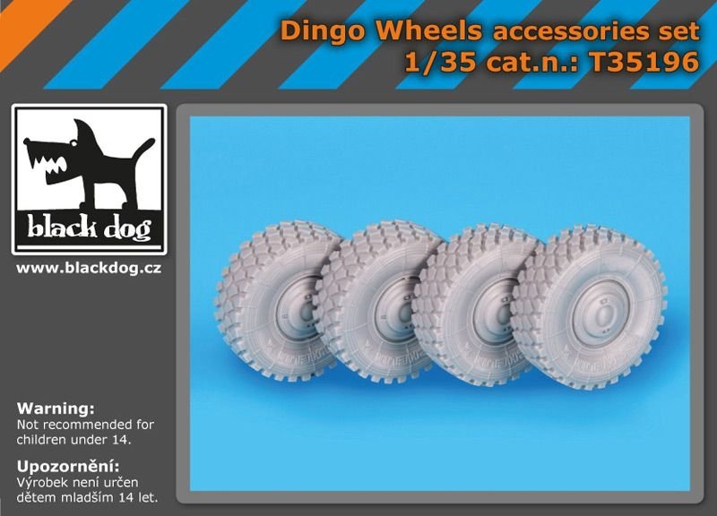 Ensemble d&amp;#39;accessoires de roues Black Dog T35196 Dingo 1/35