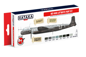Hataka Hobby HTK-AS110 Kit de peinture Luftwaffe Mide-War 8x17 ml