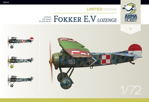 Arma Hobby 70014 Fokker EV - Lozenge - Édition limitée 1/72