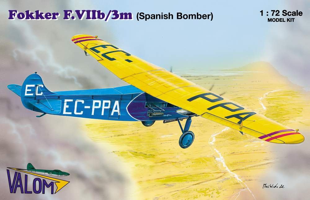 Valom 72064 Fokker F.VIIb/3m (bombardier espagnol) 1/72