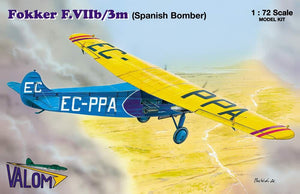 Valom 72064 Fokker F.VIIb/3m (bombardier espagnol) 1/72