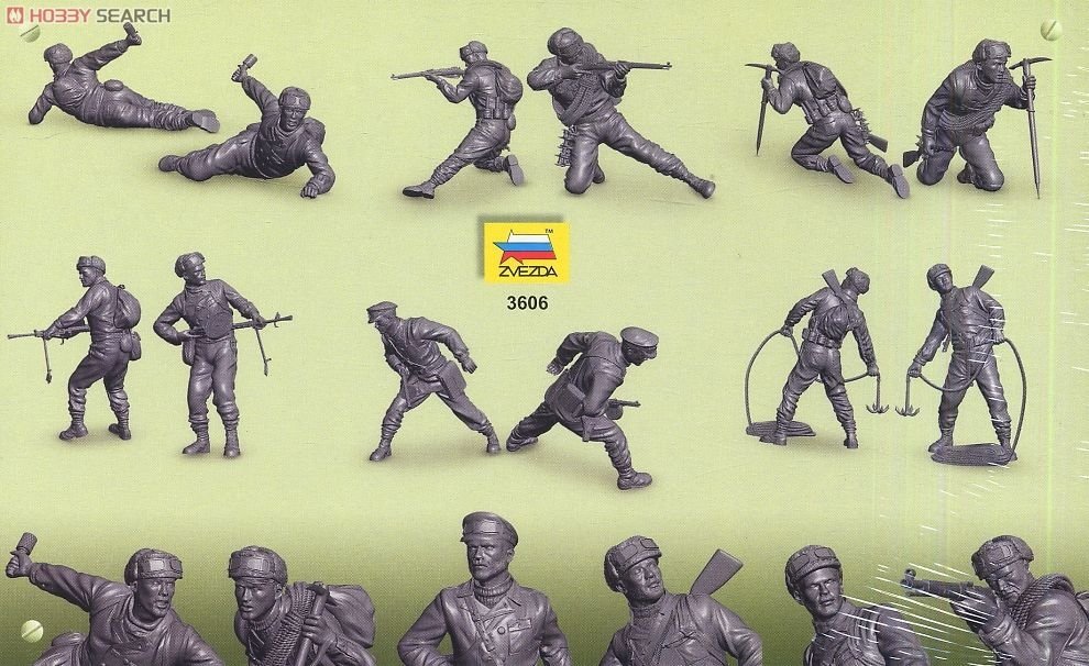 Zvezda 3606 SOVIET MOUNTAIN INFANTRY WWII 1942 1/35 – zdjęcie 2