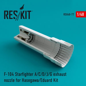 RESKIT RSU48-0077 Buse d&amp;#39;échappement pour F-104 A/C/D/J/G Starfighter (kit Hasegawa/Eduard 1/48)