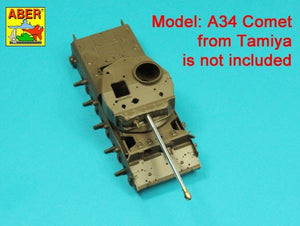 Canon Aber 35L-332 de 76,2 mm (3 pouces) 17 pounder Mk. II avec frein de bouche pour char A34 COMET à l&amp;#39;échelle 1/35 – imagen 11