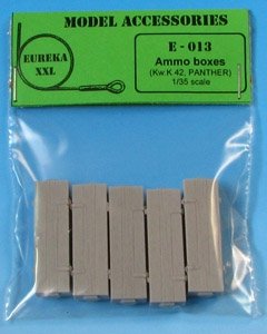 Boîtes à munitions en bois Eureka XXL E-013 pour 7,5 cm Kw.K.42 1/35