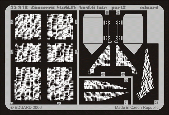 Eduard 35948 Zimmerit StuG. IV Ausf. G fin 1/35 Dragon – immagine 2
