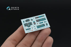 Quinta Studio QD+48558 MiG-25RB/MiG-25RBT Intérieur imprimé en 3D et coloré sur papier décalcomanie (ICM) (avec pièces en résine imprimées en 3D) 1/48 – immagine 6