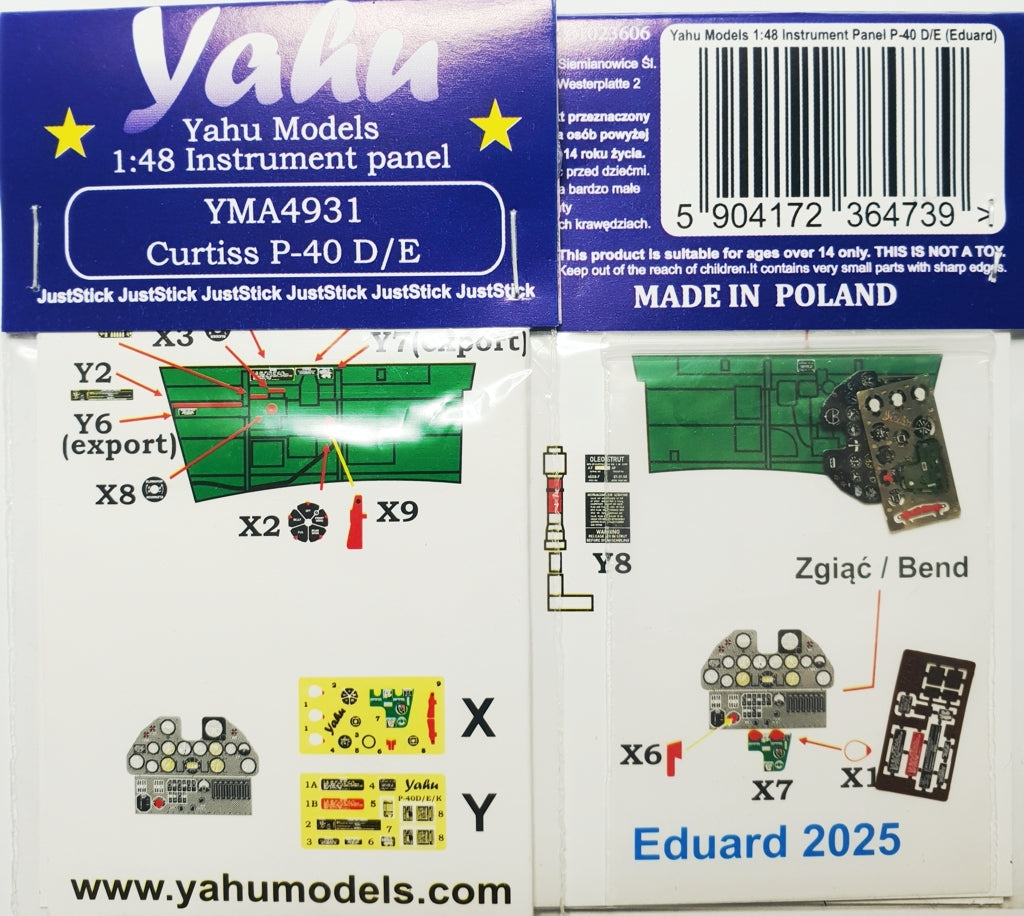 Yahu YMA4931 P-40 E (Eduard) 1/48