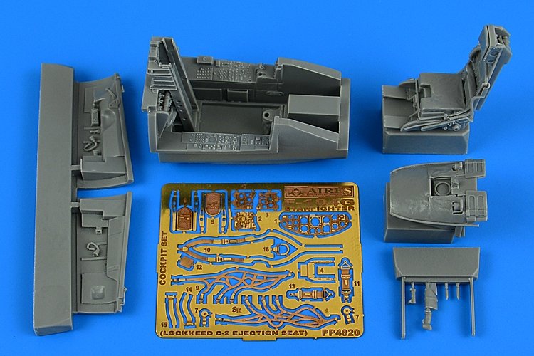 Ensemble cockpit Aires 4820 F-104G Starfighter (siège éjectable C-2) 1/48 KINETIC