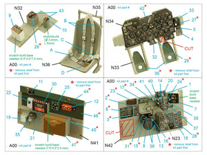 Quinta Studio QD32148 P-47D Thunderbolt Bubbletop Early, intérieur imprimé en 3D et coloré sur papier décalcomanie (Trumpeter), échelle 1/32 – image 10