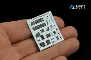 Quinta Studio QDS-48305 AV-8B Early 3D-Printed &amp;amp; coloured Interior on decal paper (Hasegawa) (Small version) 1/48 – zdjęcie 3
