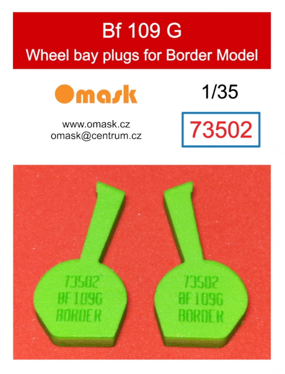 Omask 73502 Bouchons de puits de train d'atterrissage pour Bf 109 G (pour Border Model) 1/35 