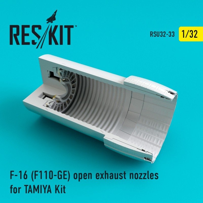 RESKIT RSU32-0033 Tuyères d'échappement ouvertes pour maquette TAMIYA F-16 (F110-GE) au 1/32