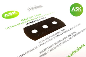 Scie à rasoir ASK T0004 : lame asymétrique ultra-lisse et extra-fine (5 pièces) 70/43 dents