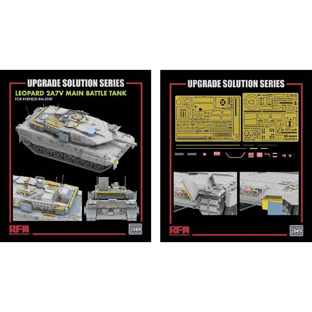 Solution de mise à niveau Rye Field Model 2069 pour le char de combat principal Leopard 2A7V pour RFM 5109 au 1/35