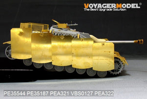 Jupes de blindage latérales pivotantes à montage sur pivot pour StuG.IV allemand de la Seconde Guerre mondiale (pour DRAGON) - Maquette Voyager PEA321 - Échelle 1/35 – image 6