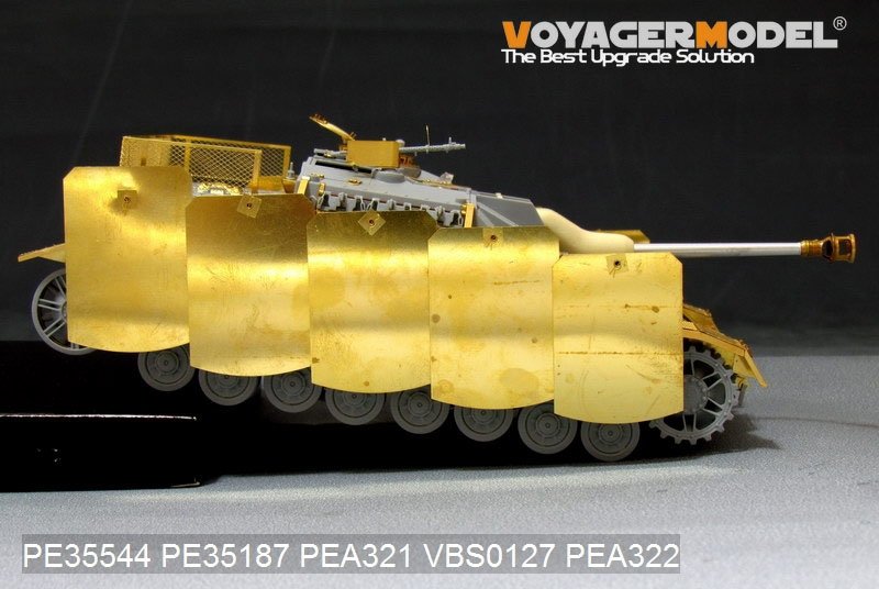 Jupes de blindage latérales pivotantes à montage sur pivot pour StuG.IV allemand de la Seconde Guerre mondiale (pour DRAGON) - Maquette Voyager PEA321 - Échelle 1/35 – image 6