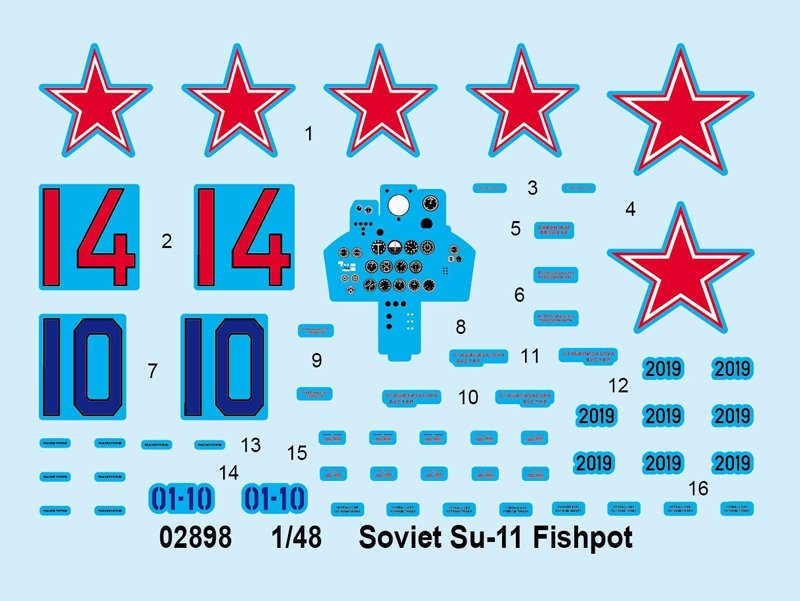 Trumpeter 02898 Soviet Su-11 Fishpot – zdjęcie 4