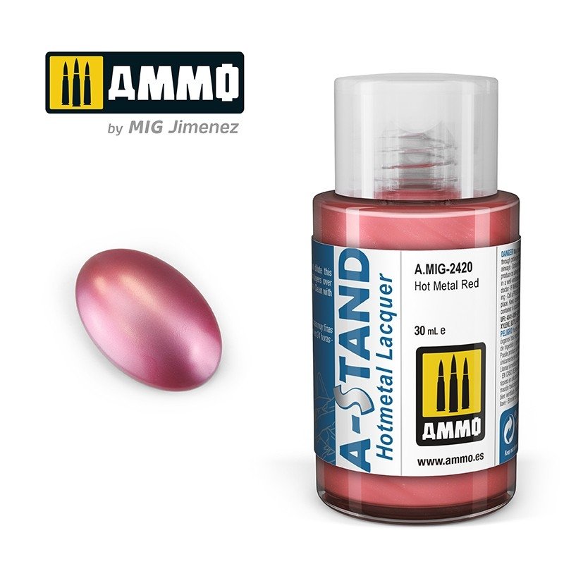Munitions pour Mig 2420 A-STAND Hot Metal Rouge 30 ml