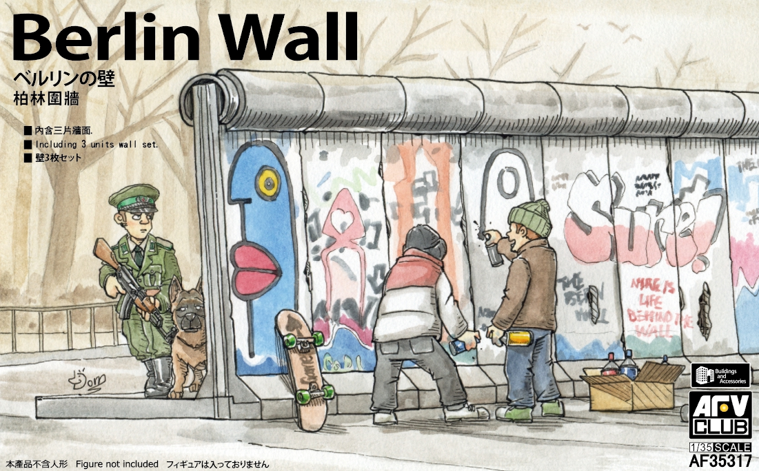 AFV Club 35317 Mur de Berlin (3 pièces) 1/35