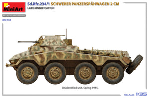 MiniArt 35413 Sd.Kfz.234/1 Schwerer Panzerspähwagen (2 cm). Mod tardif 1/35 – Bild 5