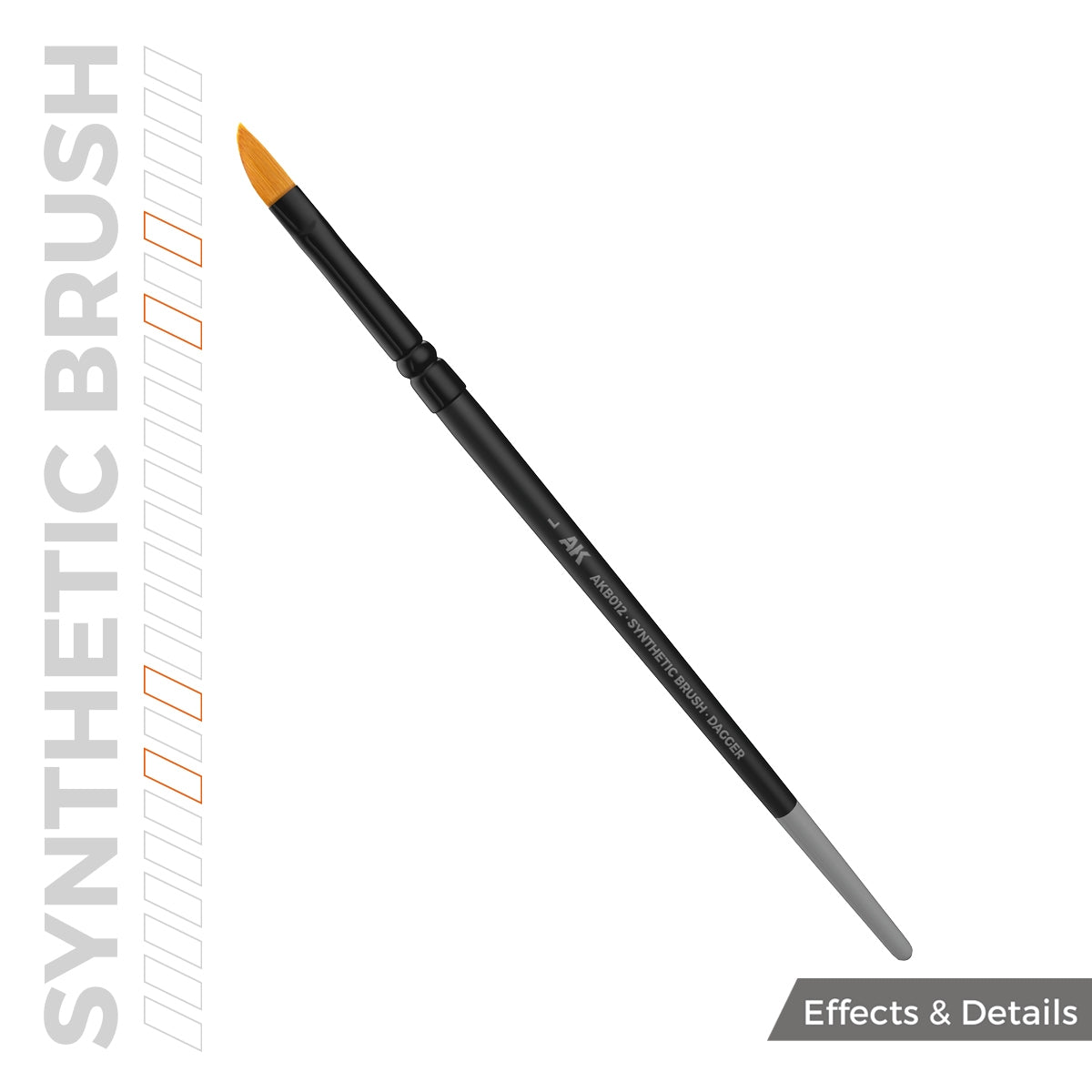 AK Interactive AKB012 Brosse synthétique AK – Poignard L – immagine 3