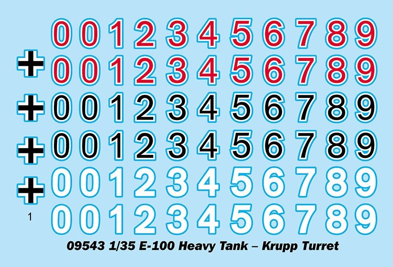 Trumpeter 09543 E-100 Char lourd Tourelle Krupp 1/35 – immagine 3
